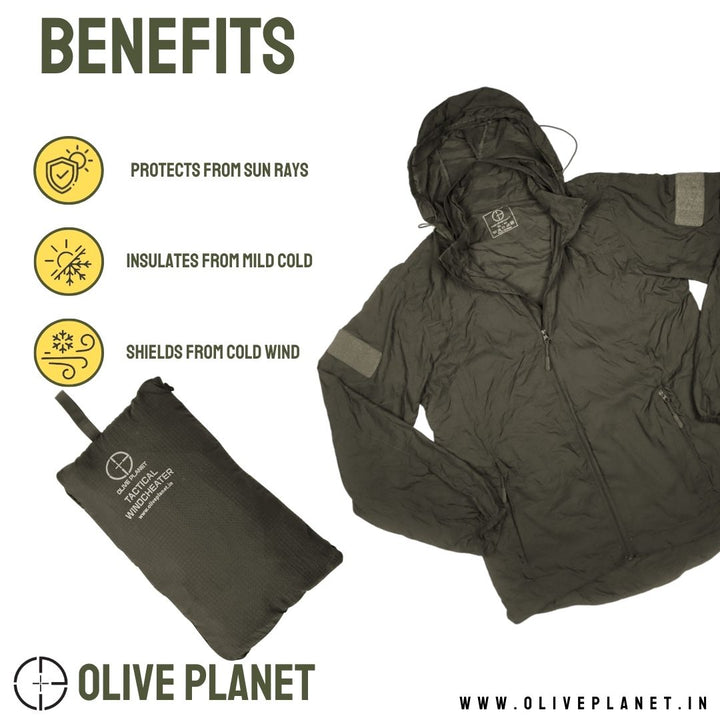Tactical Windcheater - Olive Green