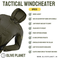 Thumbnail for Tactical Windcheater - Olive Green