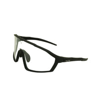 Thumbnail for Left side angle view of Tactiv overwatch black photochromic eye shield on a white background