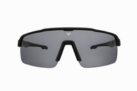 Thumbnail for Front view of Tactiv Vantage black photochromic eye shield with dark lens  on a white background