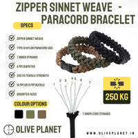 Thumbnail for Paracord Bracelet - Zipper Sinnet