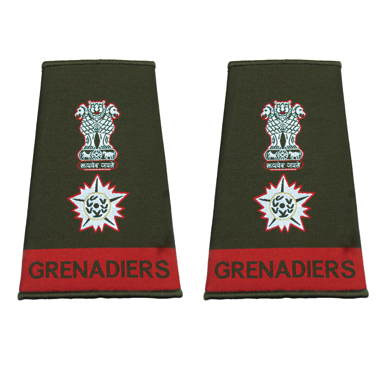 Indian Army Rank Epaulettes - Grenadiers Regiment
