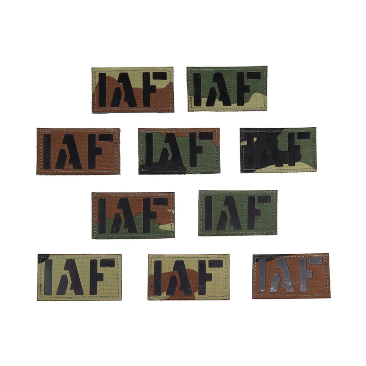 Lasercut Covert IR Patch - IAF -  2 x 3.5 Inches