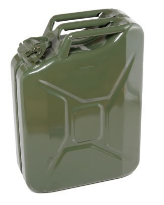 20 Liters Steel Jerrycan - Olive Green