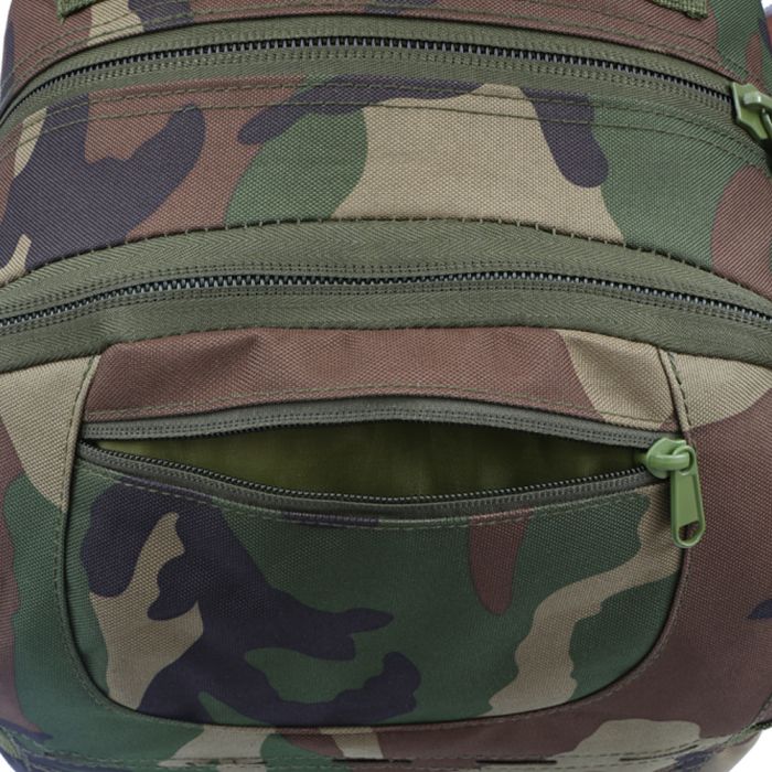 Laser Cut Molle Small Backpack (Woodland camo)