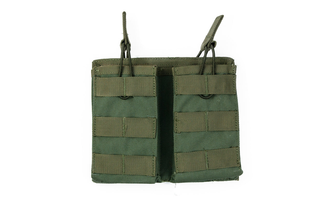 MOLLE Double Magazine Pouch - Open Top - Olive Green