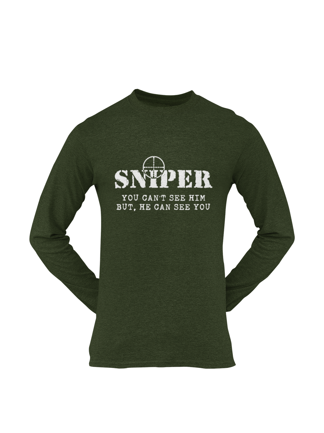 Sniper T-shirt - Sniper, You Can't See Him..... (Men)