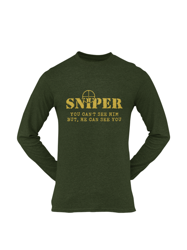 Sniper T-shirt - Sniper, You Can't See Him..... (Men)