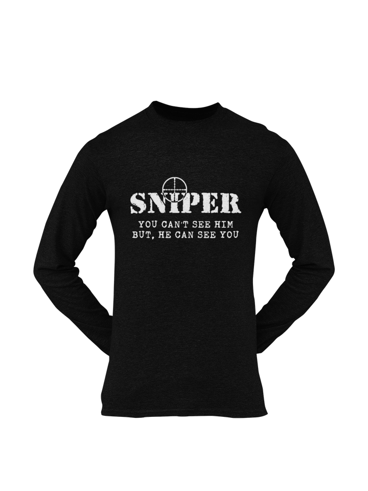 Sniper T-shirt - Sniper, You Can't See Him..... (Men)