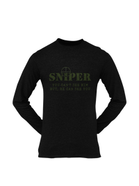 Thumbnail for Sniper T-shirt - Sniper, You Can't See Him..... (Men)