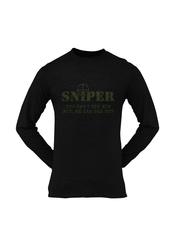 Sniper T-shirt - Sniper, You Can't See Him..... (Men)