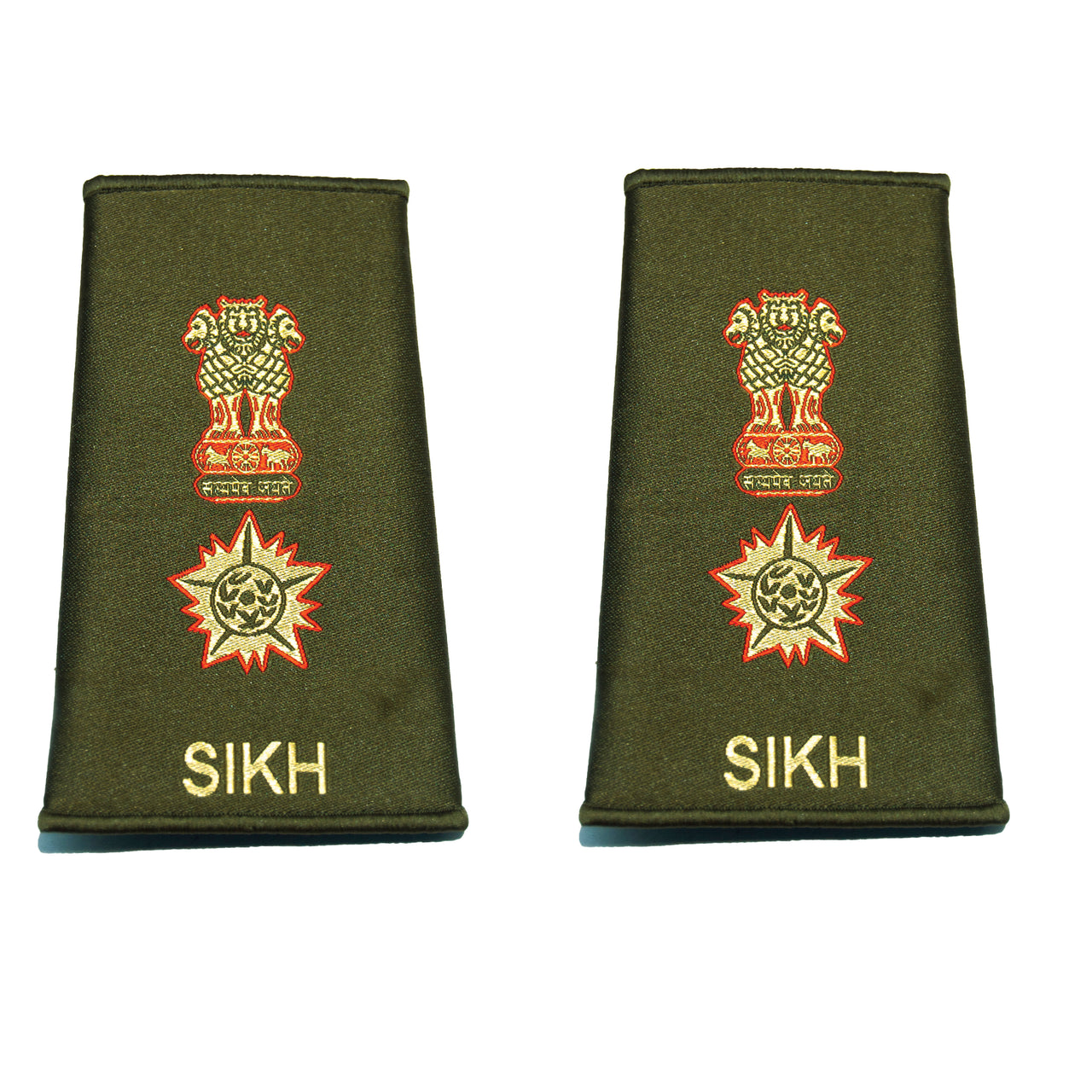 Indian Army Rank Epaulettes - Sikh Regiment
