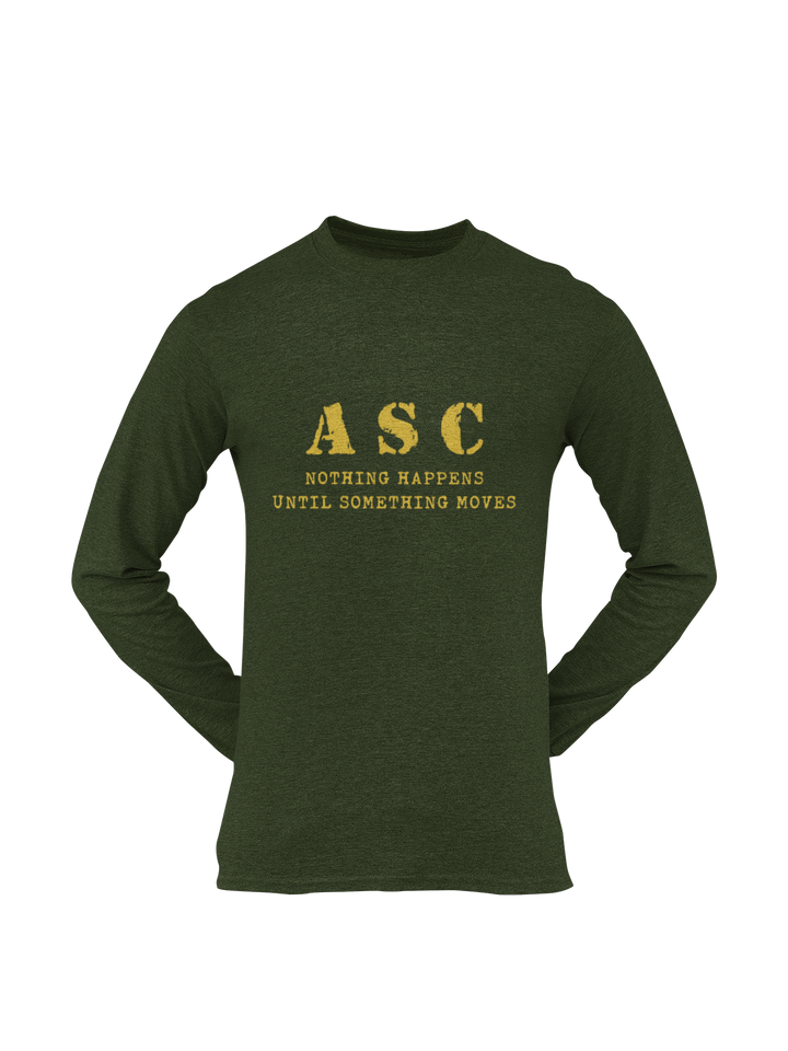ASC T-shirt - ASC, Nothing Happens Until Something Moves (Men)
