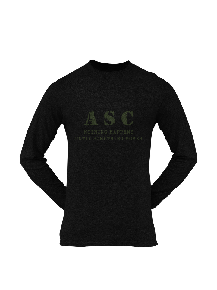 ASC T-shirt - ASC, Nothing Happens Until Something Moves (Men)