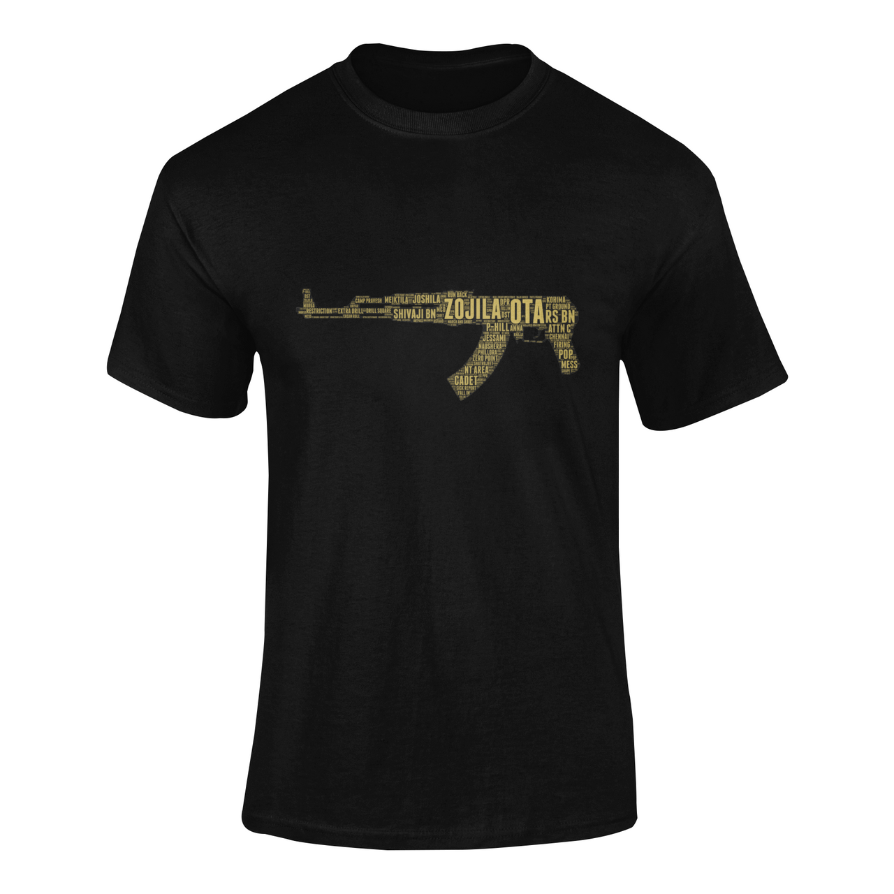 OTA T-shirt - Word Cloud Zojila - AK-47 Folding Stock (Men)