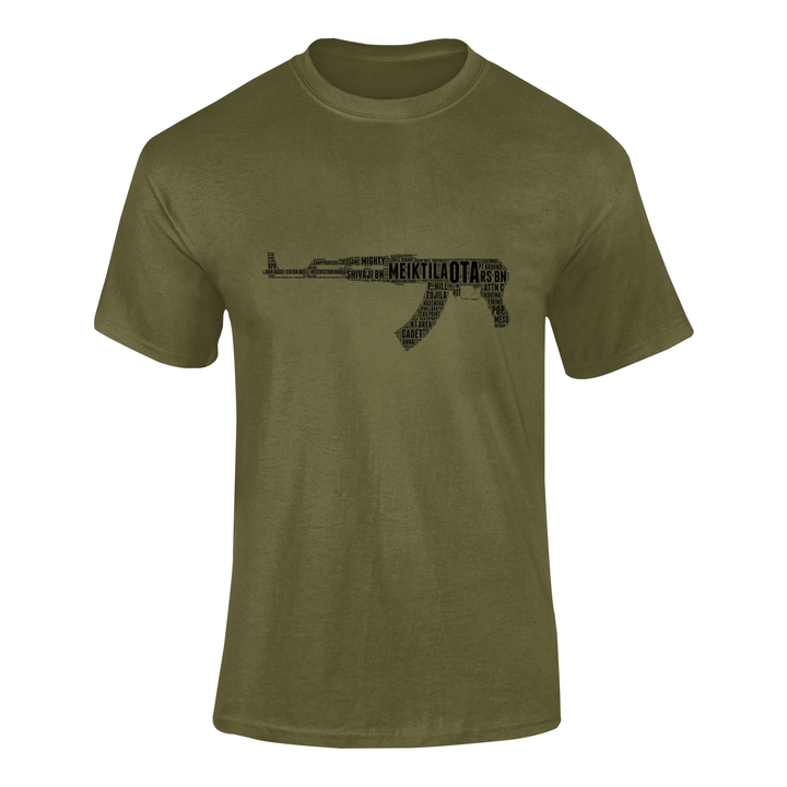 OTA T-shirt - Word Cloud Meiktila - AK-47 Folding Stock (Men)