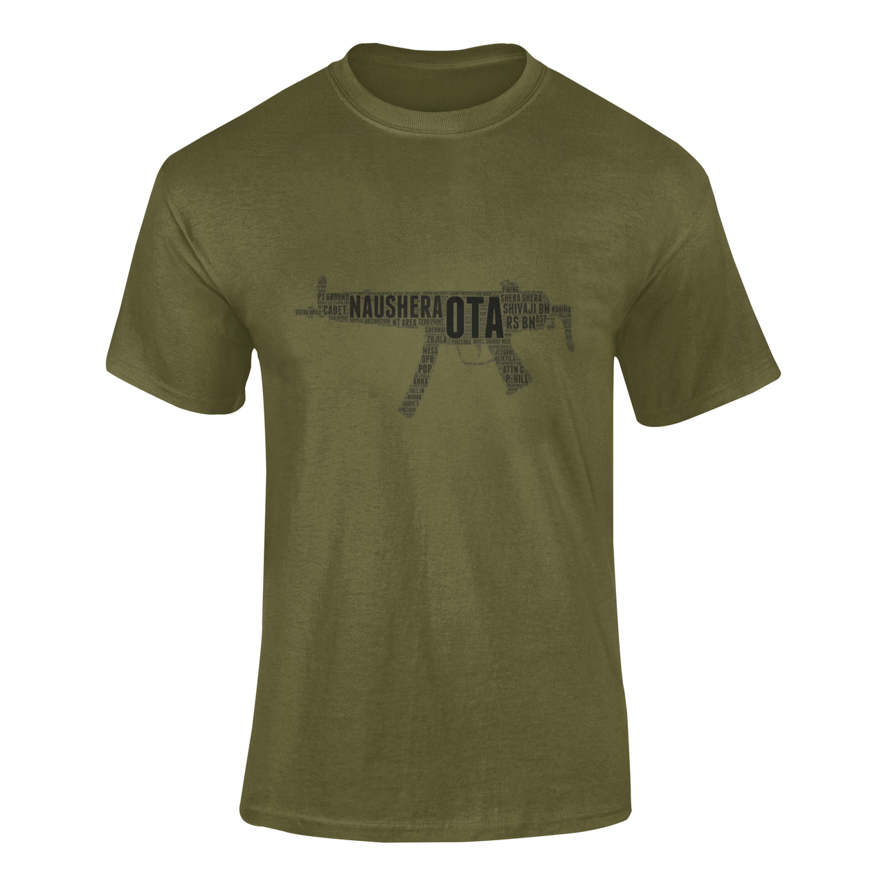 OTA T-shirt - Word Cloud Naushera - MP5 (Men)