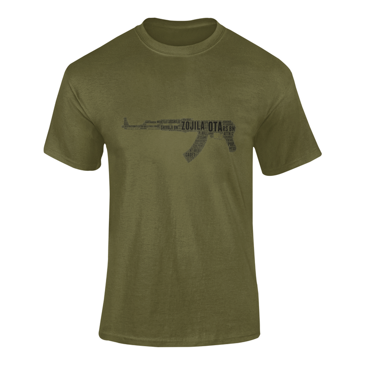 OTA T-shirt - Word Cloud Zojila - AK-47 Folding Stock (Men)