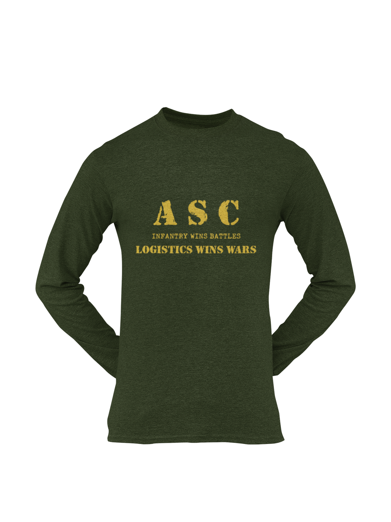 ASC T-shirt - ASC, Infantry Wins Battles, Logistics Wins Wars (Men)
