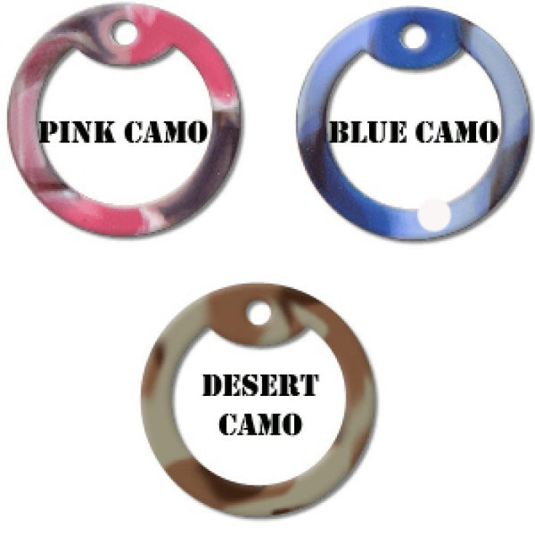 Pink camo dog on sale tag