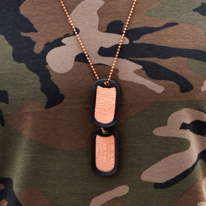 Set Of 2 Personalised Dog Tags - Copper