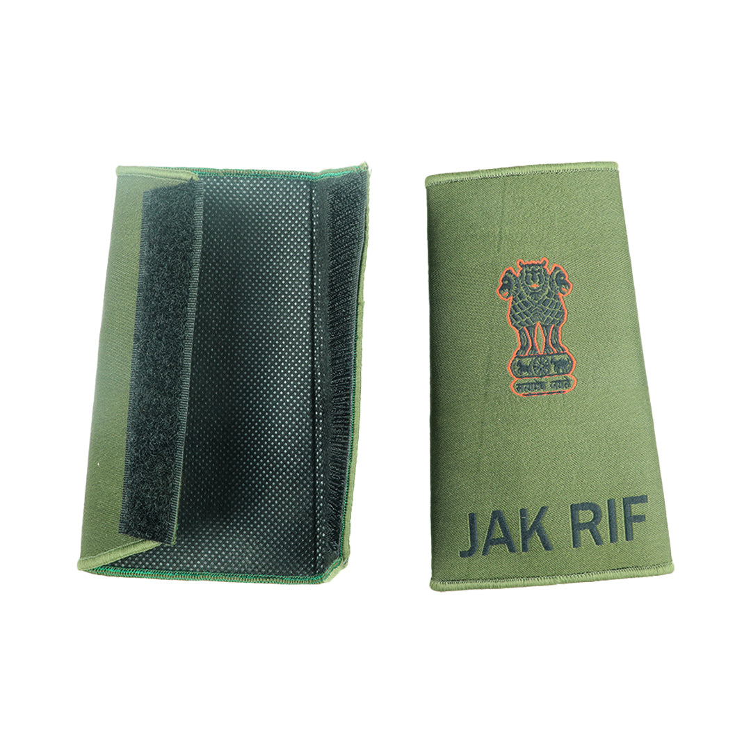 Indian Army Rank Epaulettes - Jammu and Kashmir Rifles