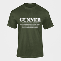 Thumbnail for Gunner T-shirt - Someone Who Does Precision Guesswork.....(Men)