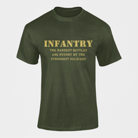 Thumbnail for Infantry T-shirt - The Hardest Battles are Fought..... (Men)
