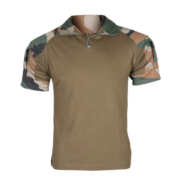 Tactical Combat T-Shirt - Half Sleeve - Indian Army Camouflage Pattern