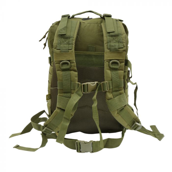 Laser-Cut MOLLE Tactical Backpack-45 Litres-Olive Green