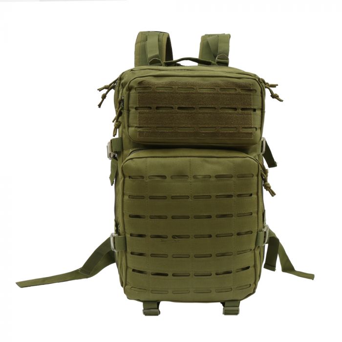 Laser-Cut MOLLE Tactical Backpack-45 Litres-Olive Green