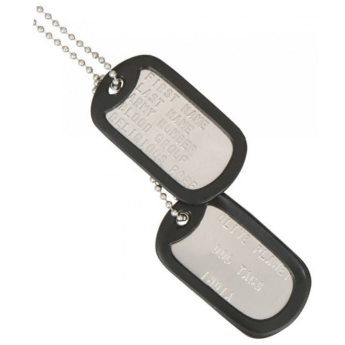 Set of 2 Personalised Dog Tags - Matte