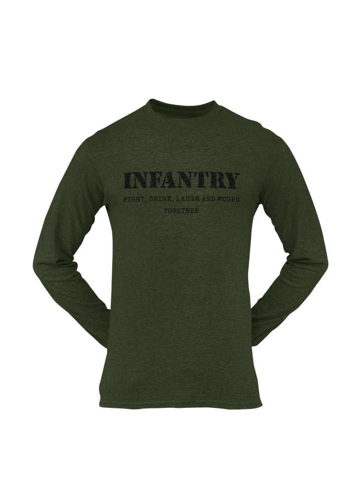 Infantry T-shirt - Fight, Drink, Laugh and Mourn Together (Men)