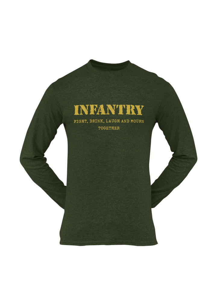 Infantry T-shirt - Fight, Drink, Laugh and Mourn Together (Men)