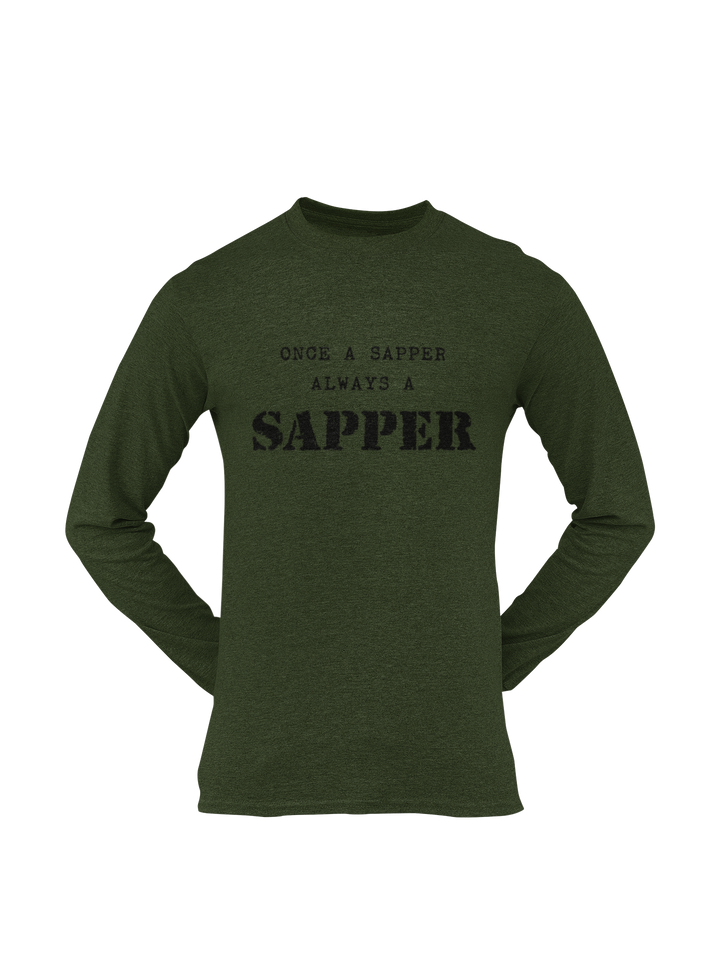 Sapper T-shirt - Once a Sapper, Always a Sapper (Men)
