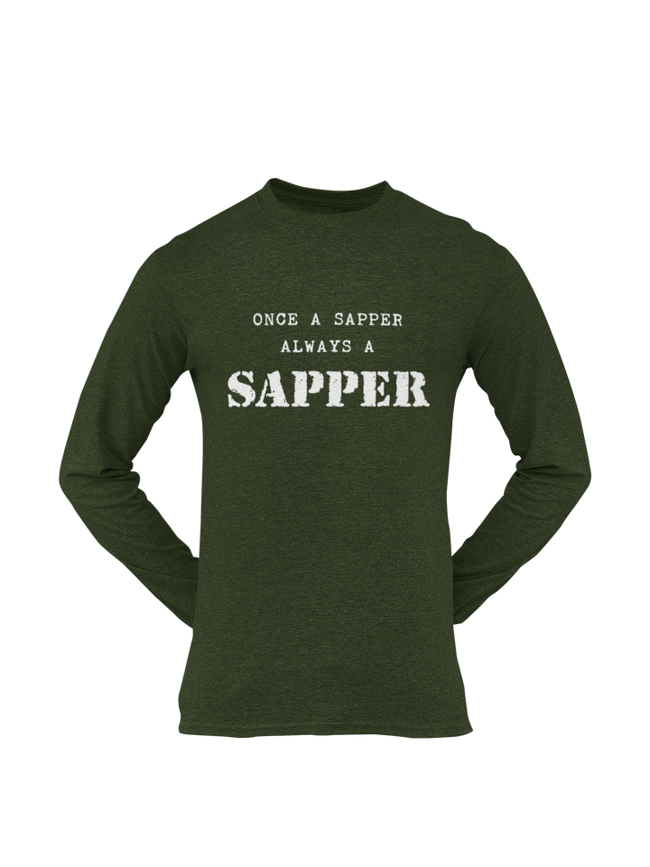 Sapper T-shirt - Once a Sapper, Always a Sapper (Men)
