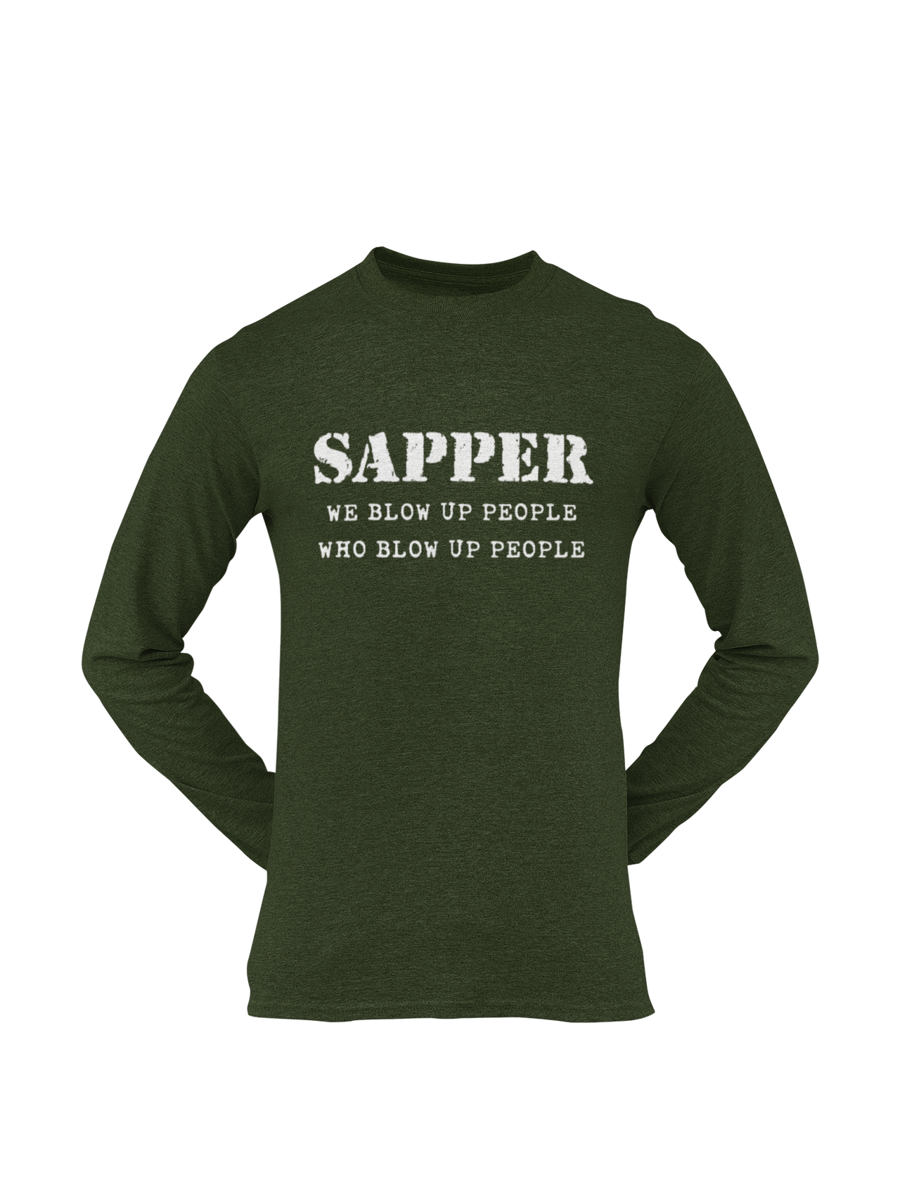 Sapper T-shirt - We Blow Up People, Who Blow Up People (Men)