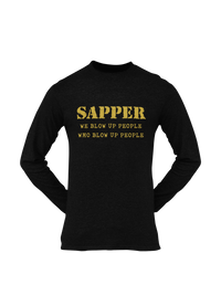Thumbnail for Sapper T-shirt - We Blow Up People, Who Blow Up People (Men)