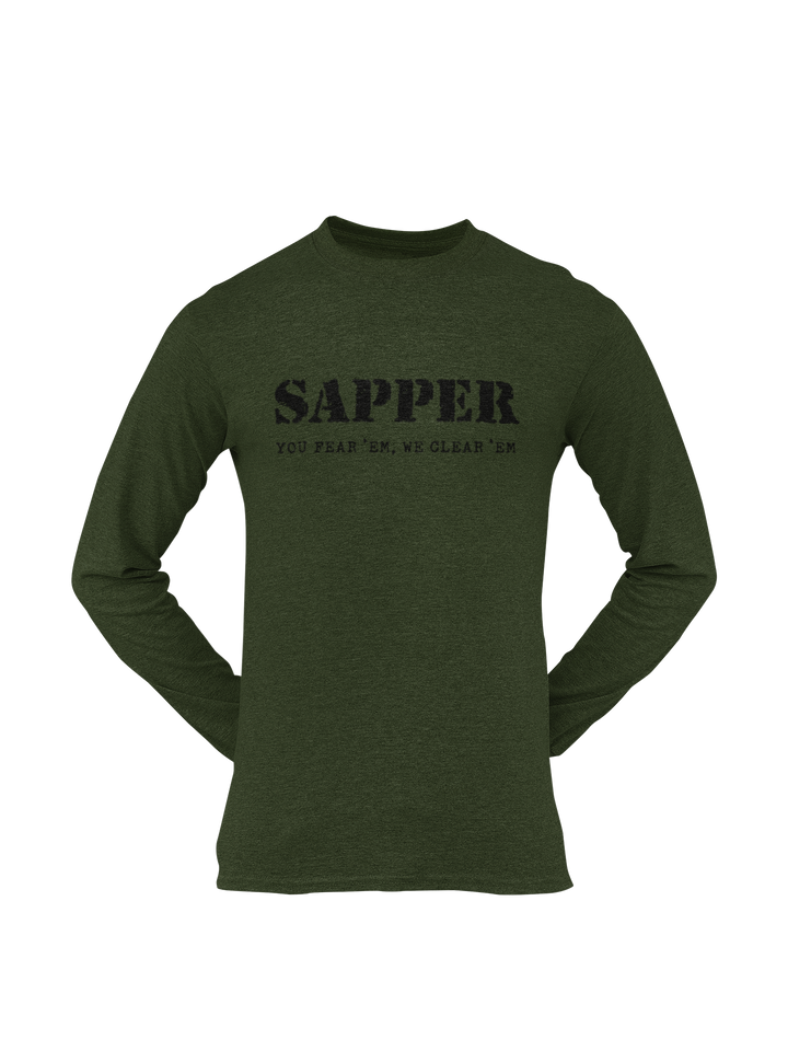 Sapper T-shirt - You Fear 'Em, We Clear 'Em (Men)