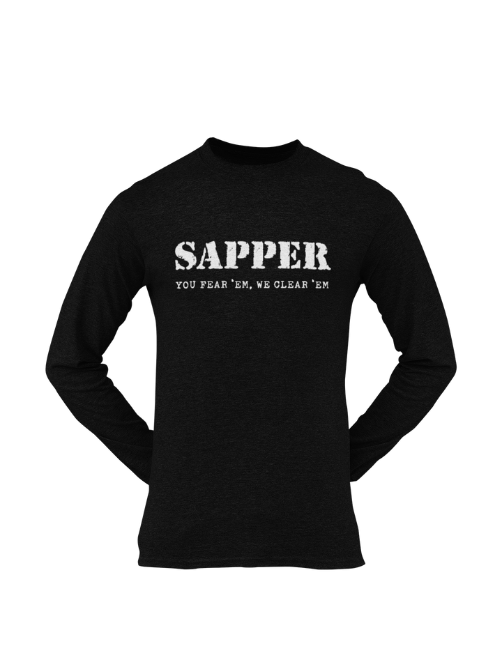 Sapper T-shirt - You Fear 'Em, We Clear 'Em (Men)