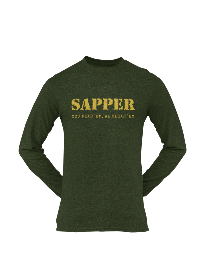 Sapper T-shirt - You Fear 'Em, We Clear 'Em (Men)