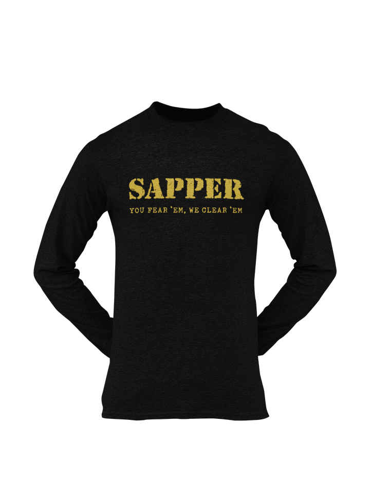 Sapper T-shirt - You Fear 'Em, We Clear 'Em (Men)