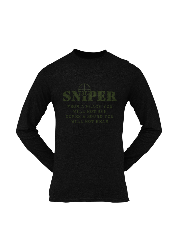 Sniper T-shirt - Sniper, From a Place You Will Not See..... (Men)