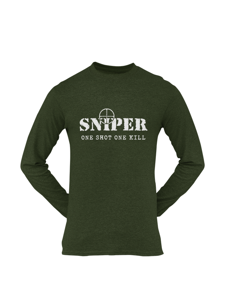 Sniper T-shirt - Sniper, One Shot, One Kill (Men)