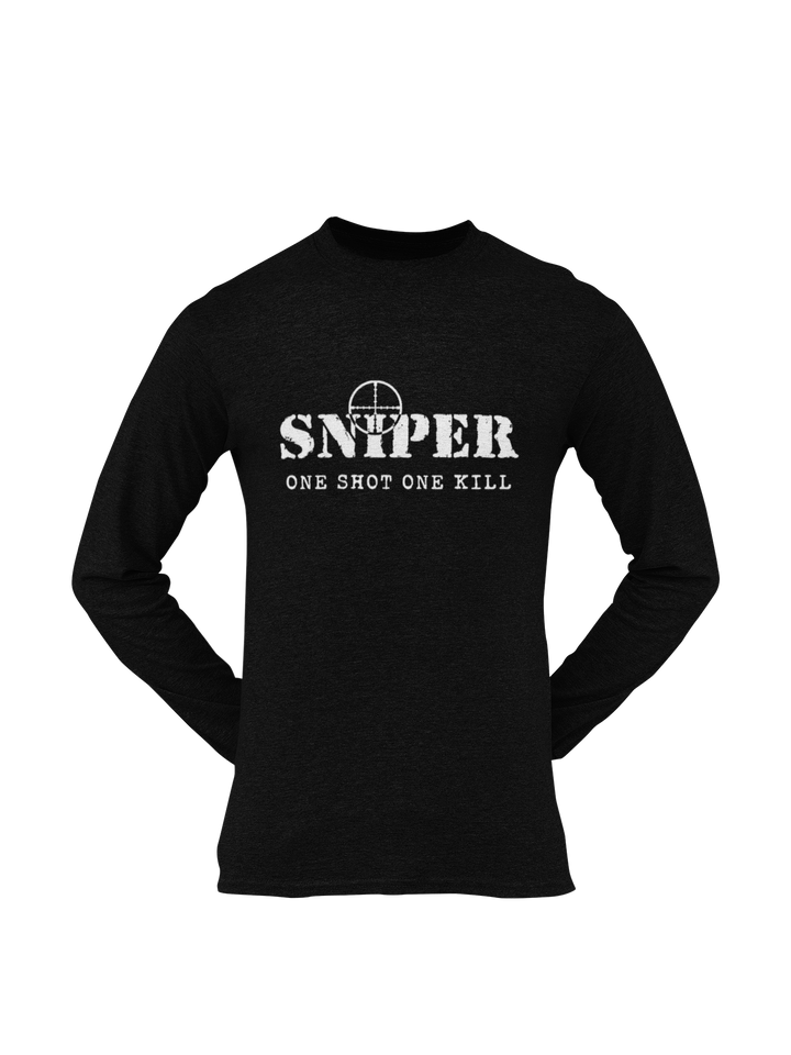 Sniper T-shirt - Sniper, One Shot, One Kill (Men)