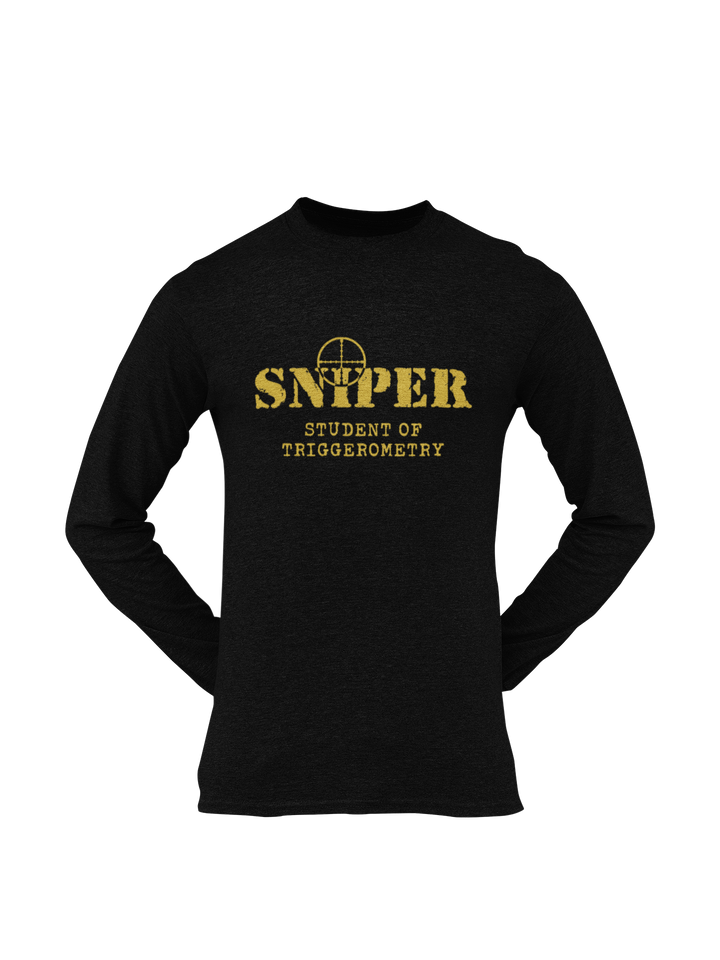 Sniper T-shirt - Sniper, Student of Triggerometry (Men)