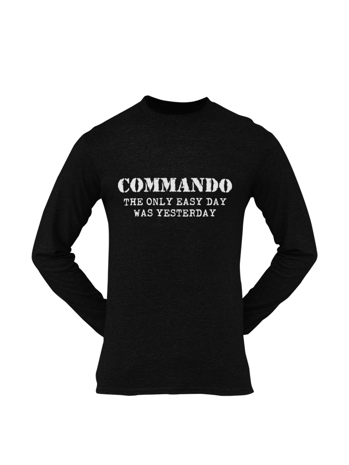 Commando T-shirt - Commando - The Only Easy Day Was Yesterday (Men)
