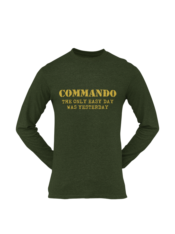 Commando T-shirt - Commando - The Only Easy Day Was Yesterday (Men)