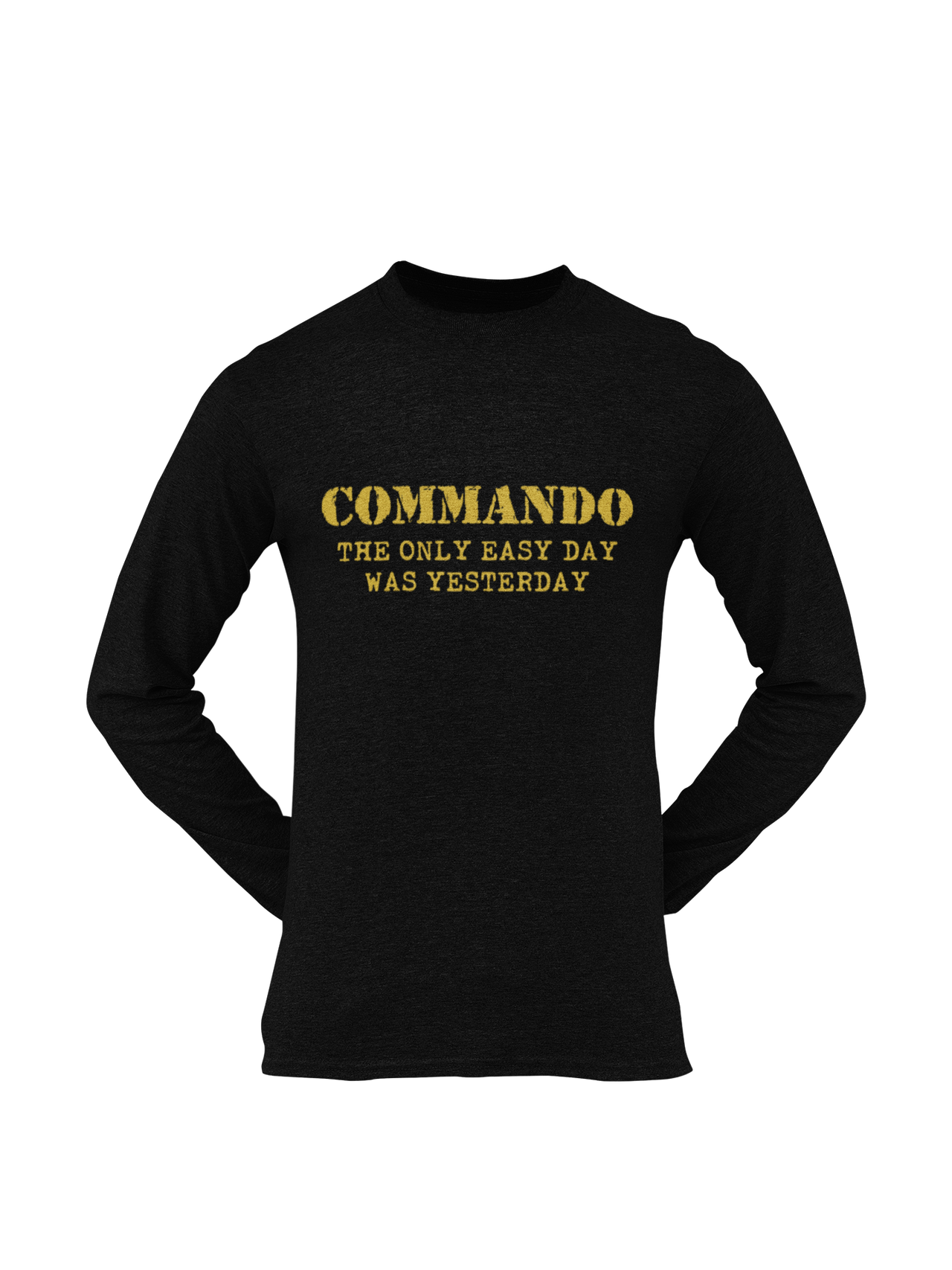 Commando T-shirt - Commando - The Only Easy Day Was Yesterday (Men)