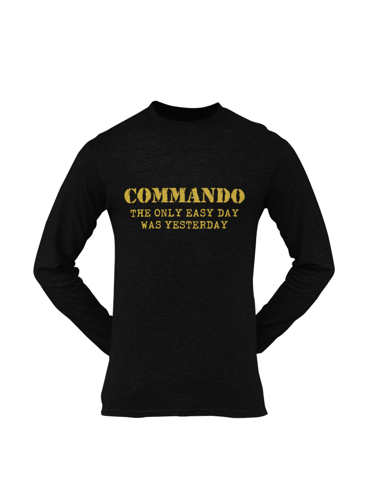 Commando T-shirt - Commando - The Only Easy Day Was Yesterday (Men)